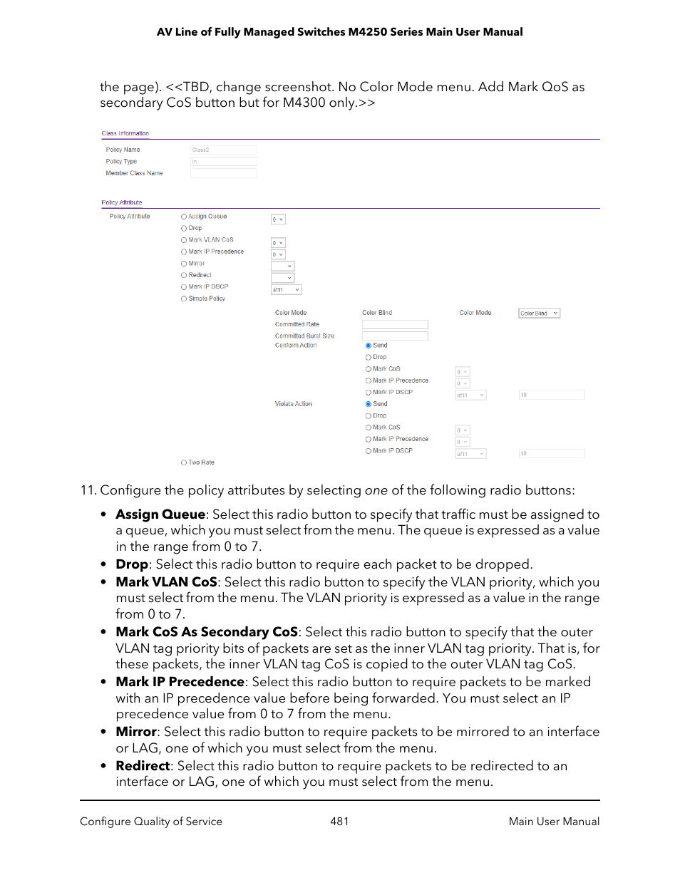 NETGEAR AV Line M4250 GSM4210PX 8-Port Gigabit PoE+ Compliant Managed AV Switch with SFP (220W) User Manual | Page 481 / 826