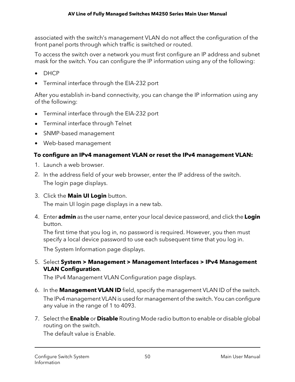 NETGEAR AV Line M4250 GSM4210PX 8-Port Gigabit PoE+ Compliant Managed AV Switch with SFP (220W) User Manual | Page 50 / 826