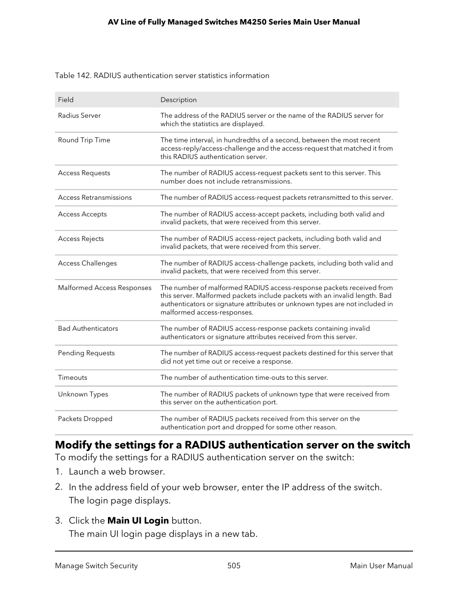 NETGEAR AV Line M4250 GSM4210PX 8-Port Gigabit PoE+ Compliant Managed AV Switch with SFP (220W) User Manual | Page 505 / 826