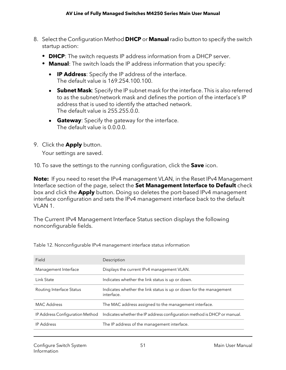 NETGEAR AV Line M4250 GSM4210PX 8-Port Gigabit PoE+ Compliant Managed AV Switch with SFP (220W) User Manual | Page 51 / 826