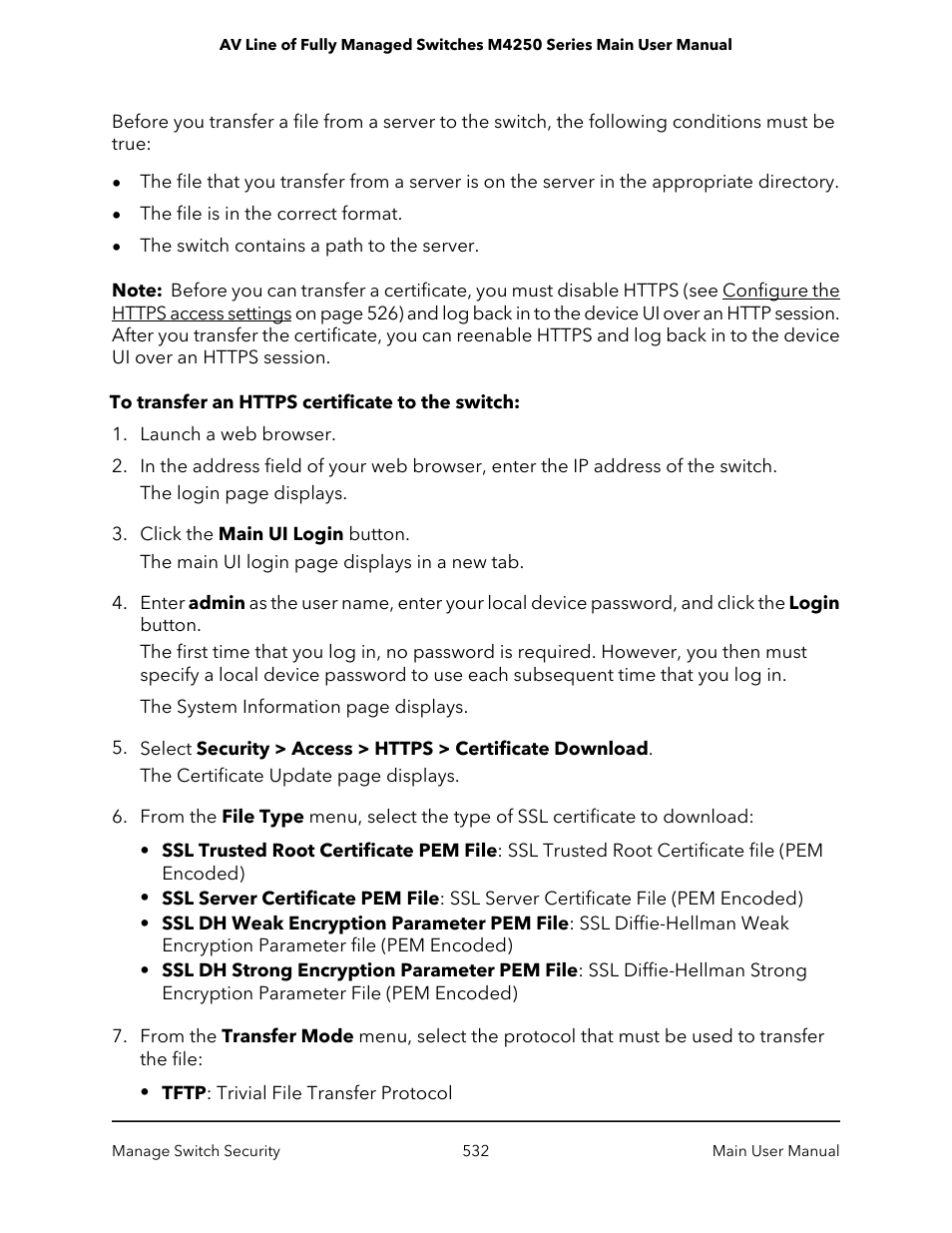 NETGEAR AV Line M4250 GSM4210PX 8-Port Gigabit PoE+ Compliant Managed AV Switch with SFP (220W) User Manual | Page 532 / 826