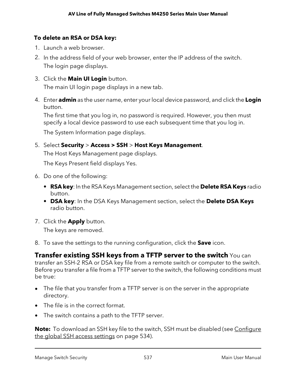 NETGEAR AV Line M4250 GSM4210PX 8-Port Gigabit PoE+ Compliant Managed AV Switch with SFP (220W) User Manual | Page 537 / 826