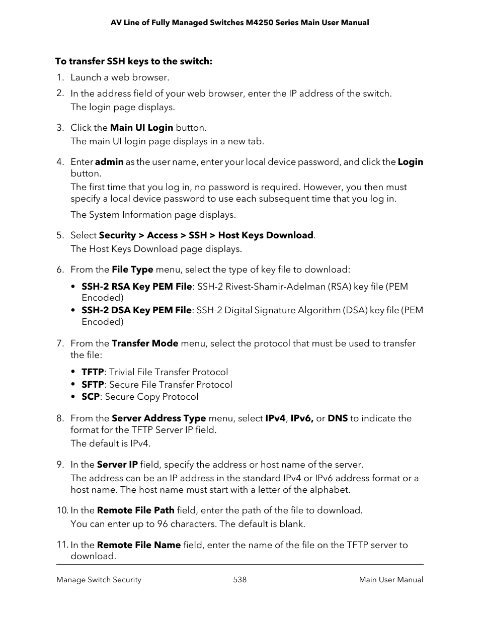 NETGEAR AV Line M4250 GSM4210PX 8-Port Gigabit PoE+ Compliant Managed AV Switch with SFP (220W) User Manual | Page 538 / 826