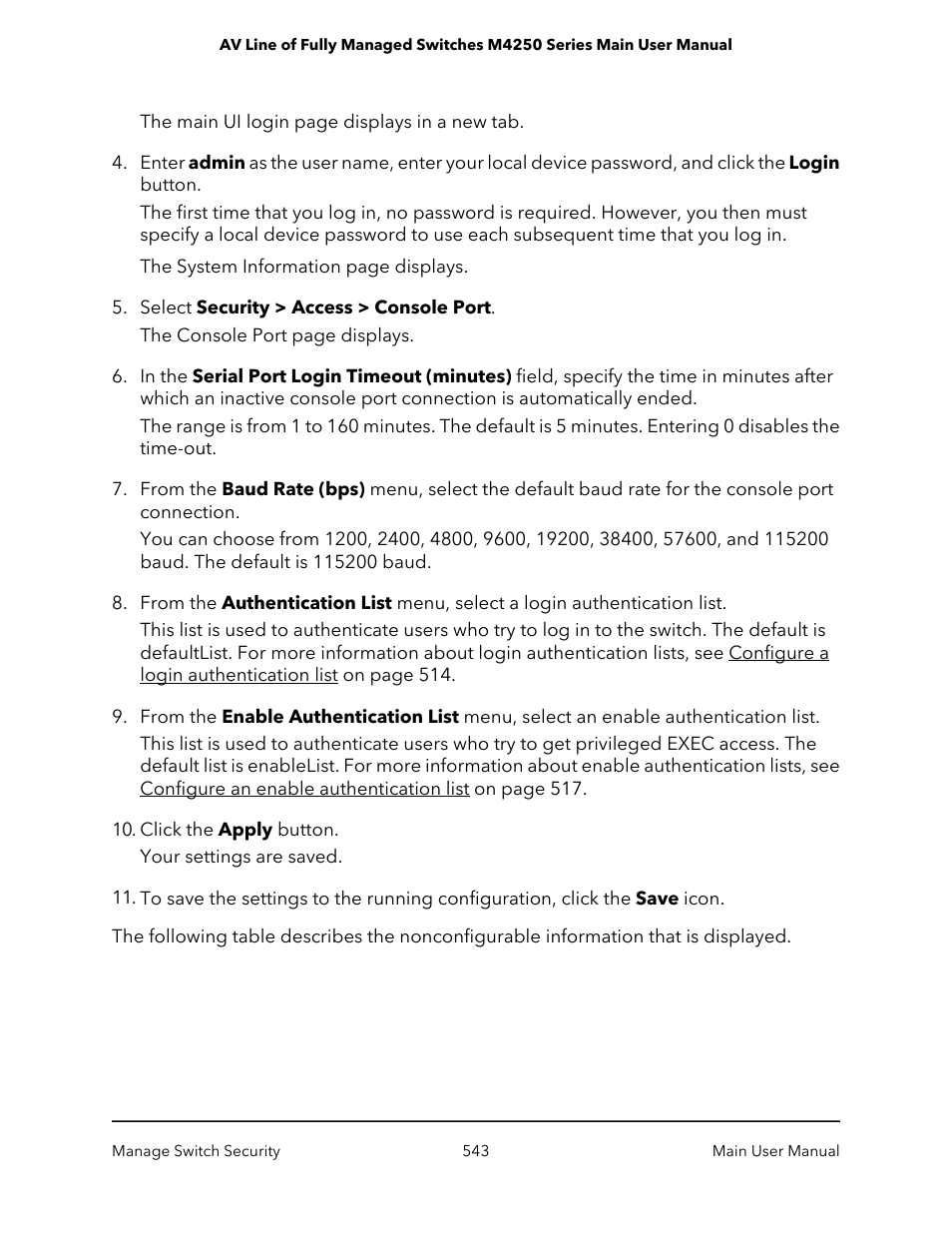 NETGEAR AV Line M4250 GSM4210PX 8-Port Gigabit PoE+ Compliant Managed AV Switch with SFP (220W) User Manual | Page 543 / 826