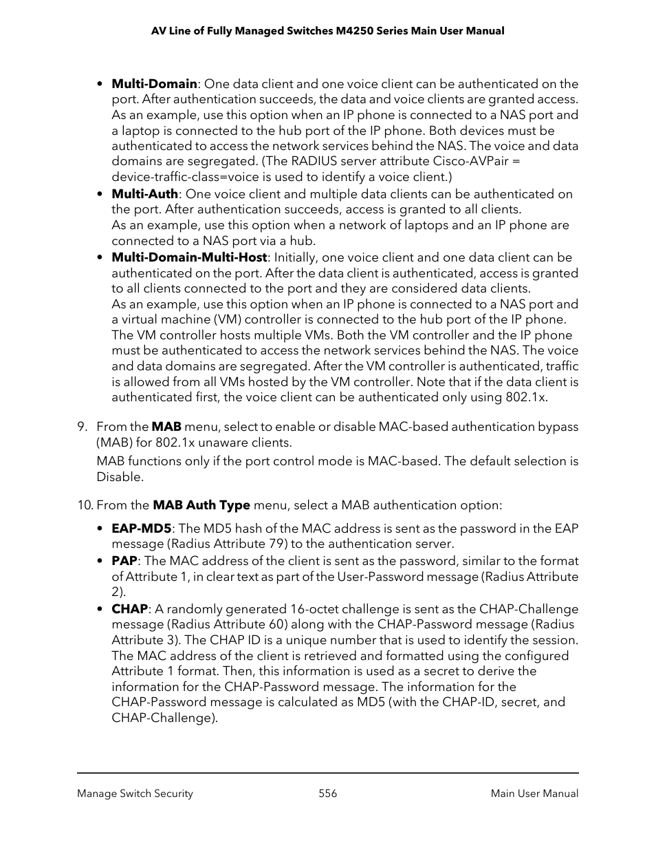 NETGEAR AV Line M4250 GSM4210PX 8-Port Gigabit PoE+ Compliant Managed AV Switch with SFP (220W) User Manual | Page 556 / 826