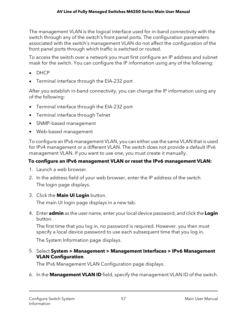 NETGEAR AV Line M4250 GSM4210PX 8-Port Gigabit PoE+ Compliant Managed AV Switch with SFP (220W) User Manual | Page 57 / 826