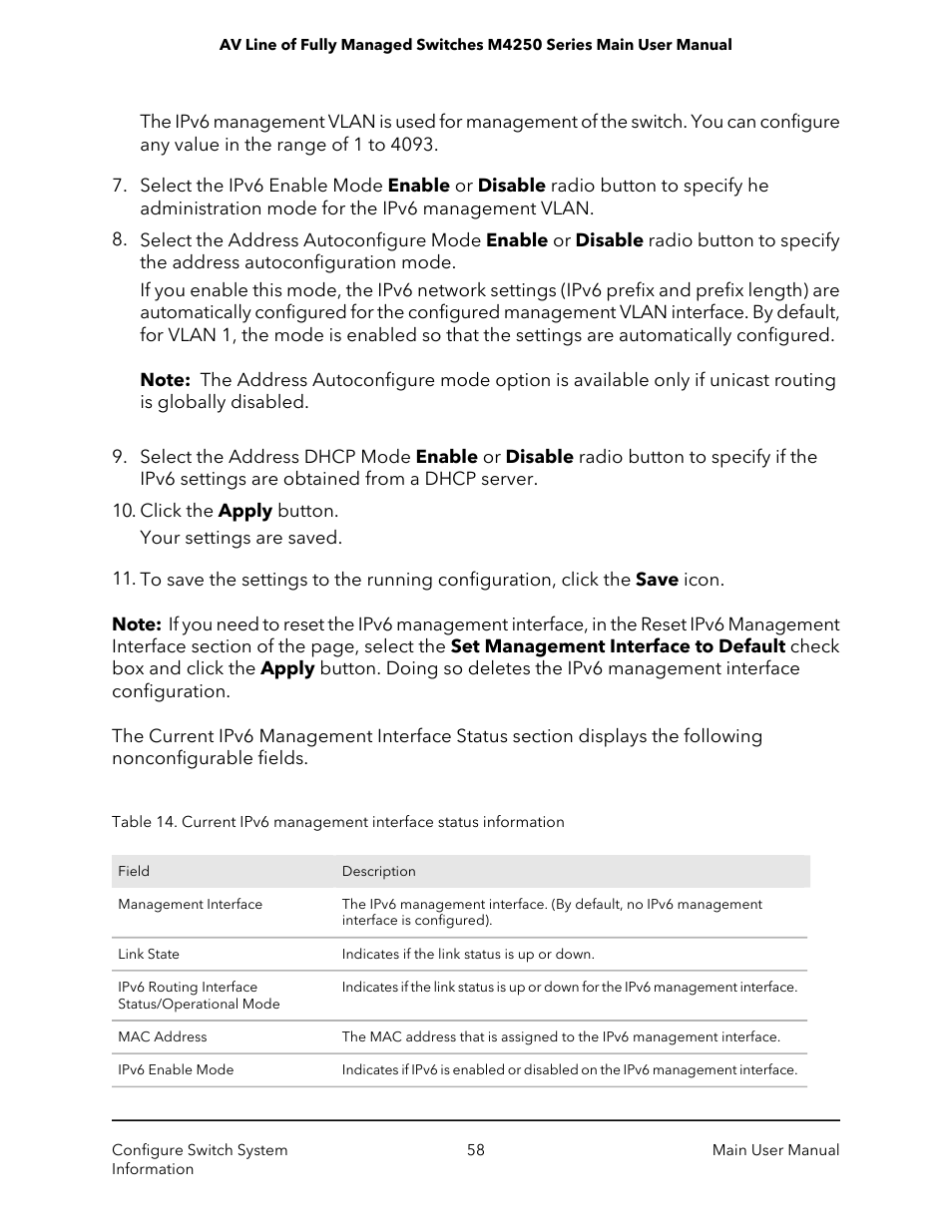 NETGEAR AV Line M4250 GSM4210PX 8-Port Gigabit PoE+ Compliant Managed AV Switch with SFP (220W) User Manual | Page 58 / 826