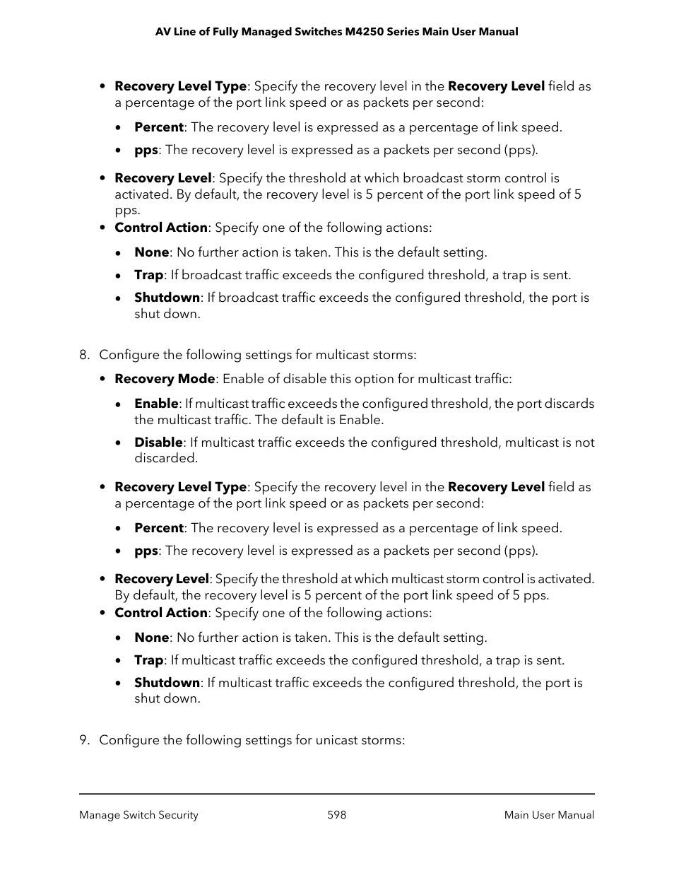 NETGEAR AV Line M4250 GSM4210PX 8-Port Gigabit PoE+ Compliant Managed AV Switch with SFP (220W) User Manual | Page 598 / 826