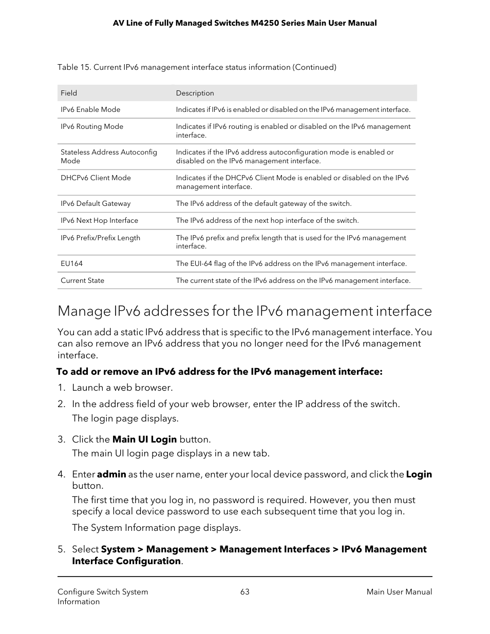 NETGEAR AV Line M4250 GSM4210PX 8-Port Gigabit PoE+ Compliant Managed AV Switch with SFP (220W) User Manual | Page 63 / 826