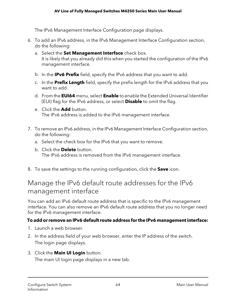 NETGEAR AV Line M4250 GSM4210PX 8-Port Gigabit PoE+ Compliant Managed AV Switch with SFP (220W) User Manual | Page 64 / 826