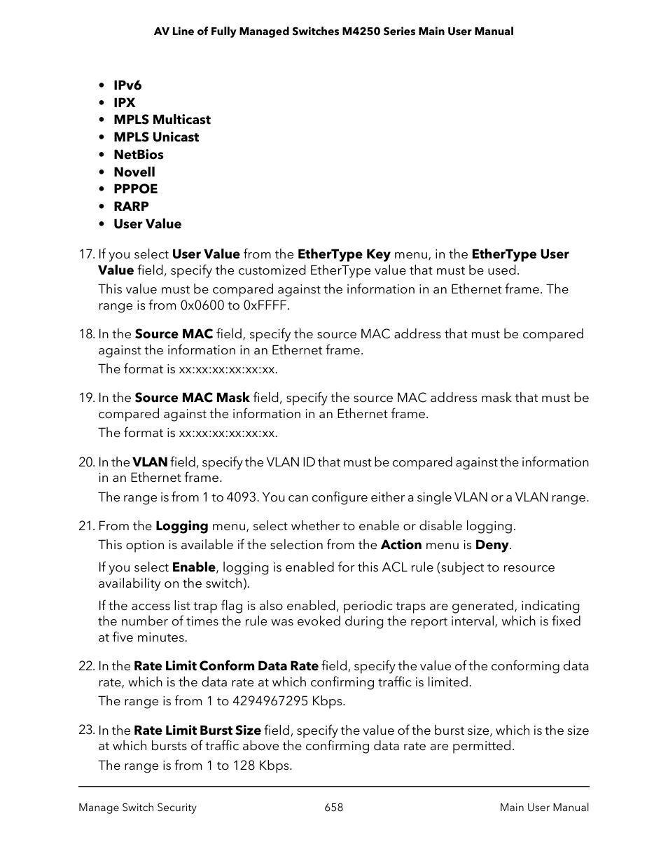 NETGEAR AV Line M4250 GSM4210PX 8-Port Gigabit PoE+ Compliant Managed AV Switch with SFP (220W) User Manual | Page 658 / 826