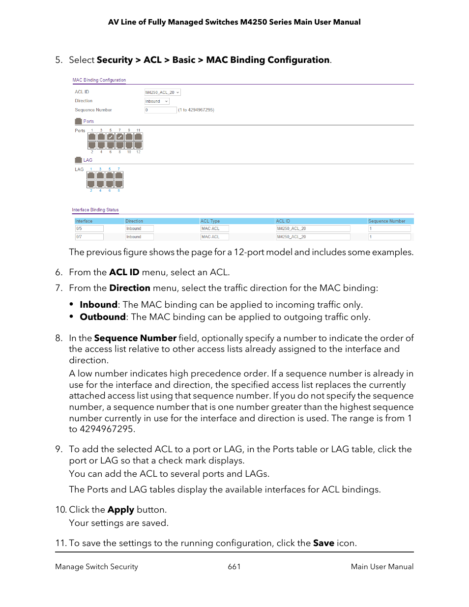 NETGEAR AV Line M4250 GSM4210PX 8-Port Gigabit PoE+ Compliant Managed AV Switch with SFP (220W) User Manual | Page 661 / 826