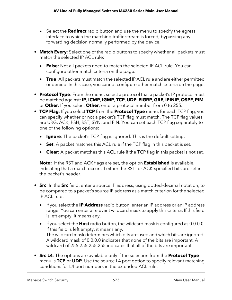 NETGEAR AV Line M4250 GSM4210PX 8-Port Gigabit PoE+ Compliant Managed AV Switch with SFP (220W) User Manual | Page 673 / 826