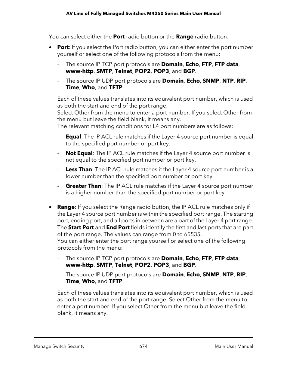 NETGEAR AV Line M4250 GSM4210PX 8-Port Gigabit PoE+ Compliant Managed AV Switch with SFP (220W) User Manual | Page 674 / 826