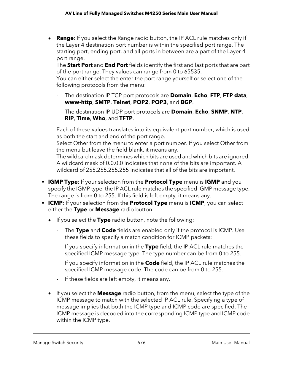 NETGEAR AV Line M4250 GSM4210PX 8-Port Gigabit PoE+ Compliant Managed AV Switch with SFP (220W) User Manual | Page 676 / 826