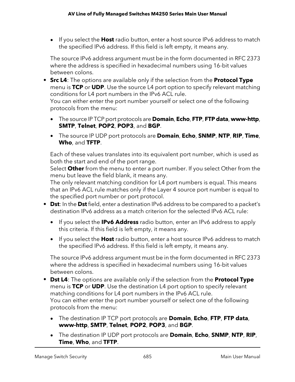 NETGEAR AV Line M4250 GSM4210PX 8-Port Gigabit PoE+ Compliant Managed AV Switch with SFP (220W) User Manual | Page 685 / 826