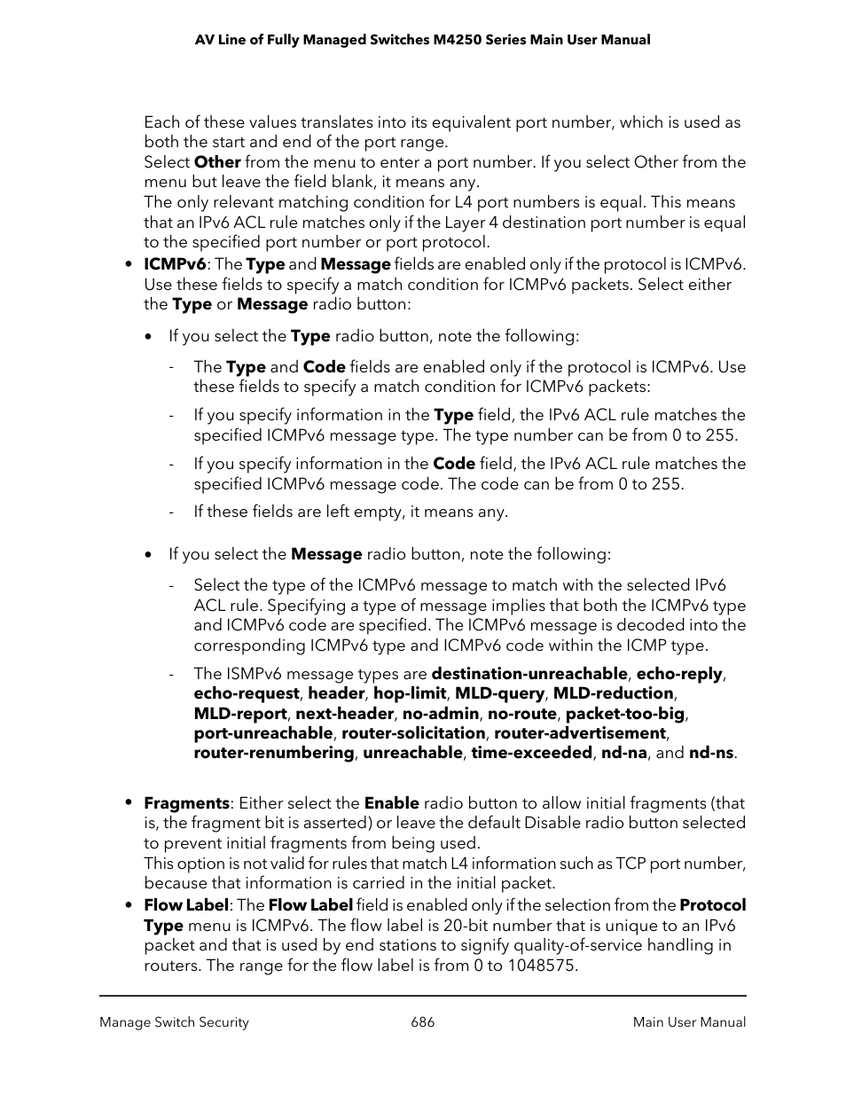 NETGEAR AV Line M4250 GSM4210PX 8-Port Gigabit PoE+ Compliant Managed AV Switch with SFP (220W) User Manual | Page 686 / 826