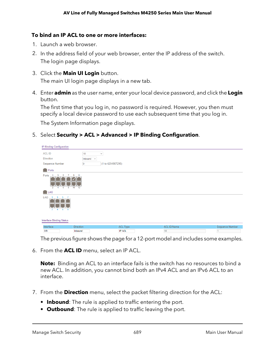 NETGEAR AV Line M4250 GSM4210PX 8-Port Gigabit PoE+ Compliant Managed AV Switch with SFP (220W) User Manual | Page 689 / 826