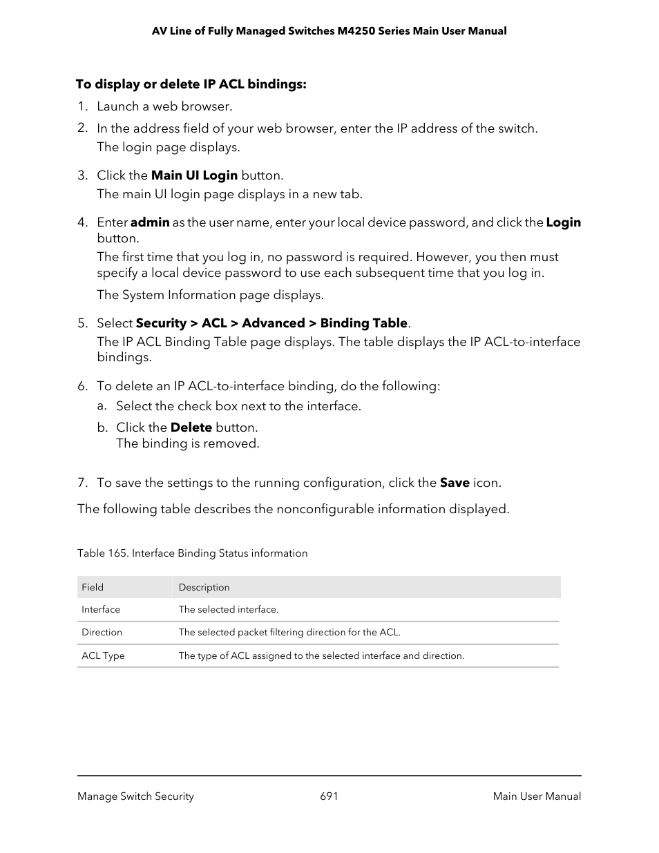 NETGEAR AV Line M4250 GSM4210PX 8-Port Gigabit PoE+ Compliant Managed AV Switch with SFP (220W) User Manual | Page 691 / 826