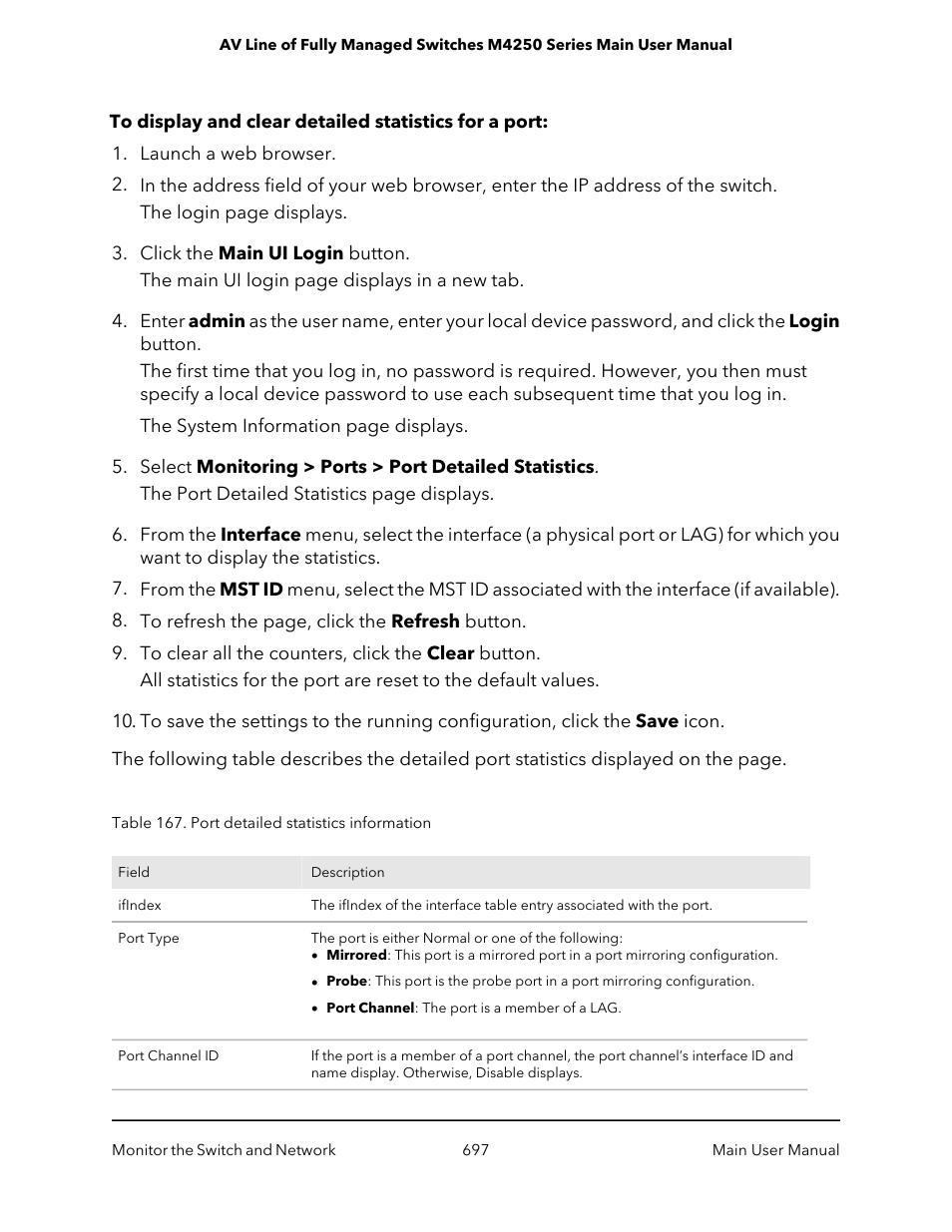 NETGEAR AV Line M4250 GSM4210PX 8-Port Gigabit PoE+ Compliant Managed AV Switch with SFP (220W) User Manual | Page 697 / 826