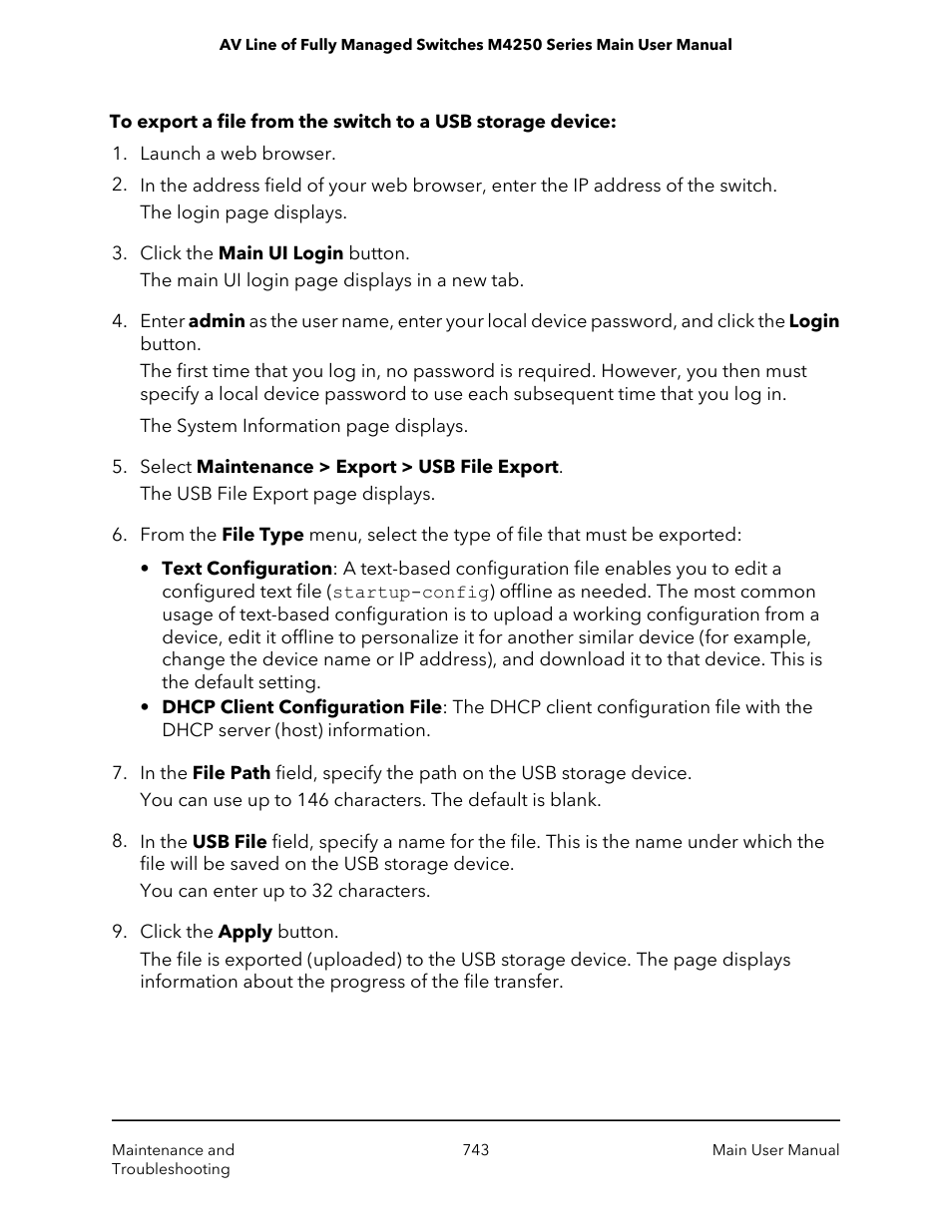 NETGEAR AV Line M4250 GSM4210PX 8-Port Gigabit PoE+ Compliant Managed AV Switch with SFP (220W) User Manual | Page 743 / 826