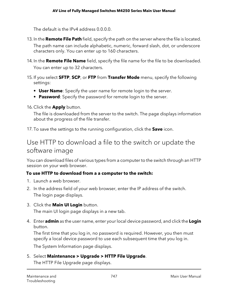 NETGEAR AV Line M4250 GSM4210PX 8-Port Gigabit PoE+ Compliant Managed AV Switch with SFP (220W) User Manual | Page 747 / 826