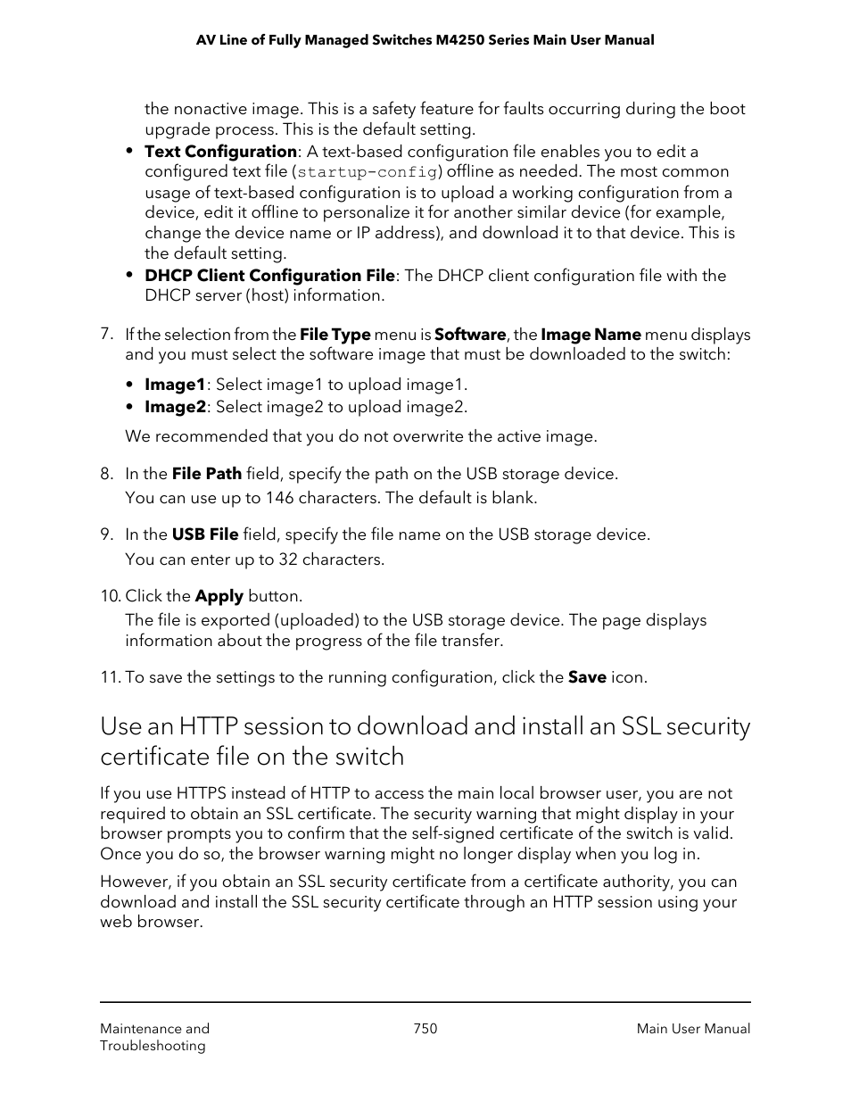 NETGEAR AV Line M4250 GSM4210PX 8-Port Gigabit PoE+ Compliant Managed AV Switch with SFP (220W) User Manual | Page 750 / 826