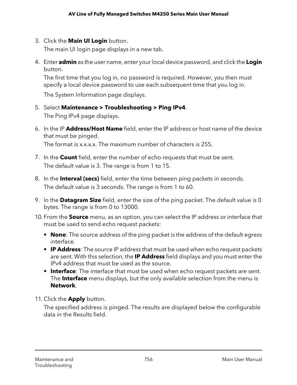 NETGEAR AV Line M4250 GSM4210PX 8-Port Gigabit PoE+ Compliant Managed AV Switch with SFP (220W) User Manual | Page 756 / 826