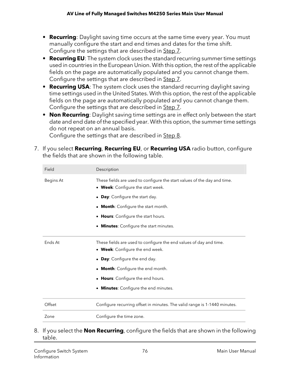 NETGEAR AV Line M4250 GSM4210PX 8-Port Gigabit PoE+ Compliant Managed AV Switch with SFP (220W) User Manual | Page 76 / 826