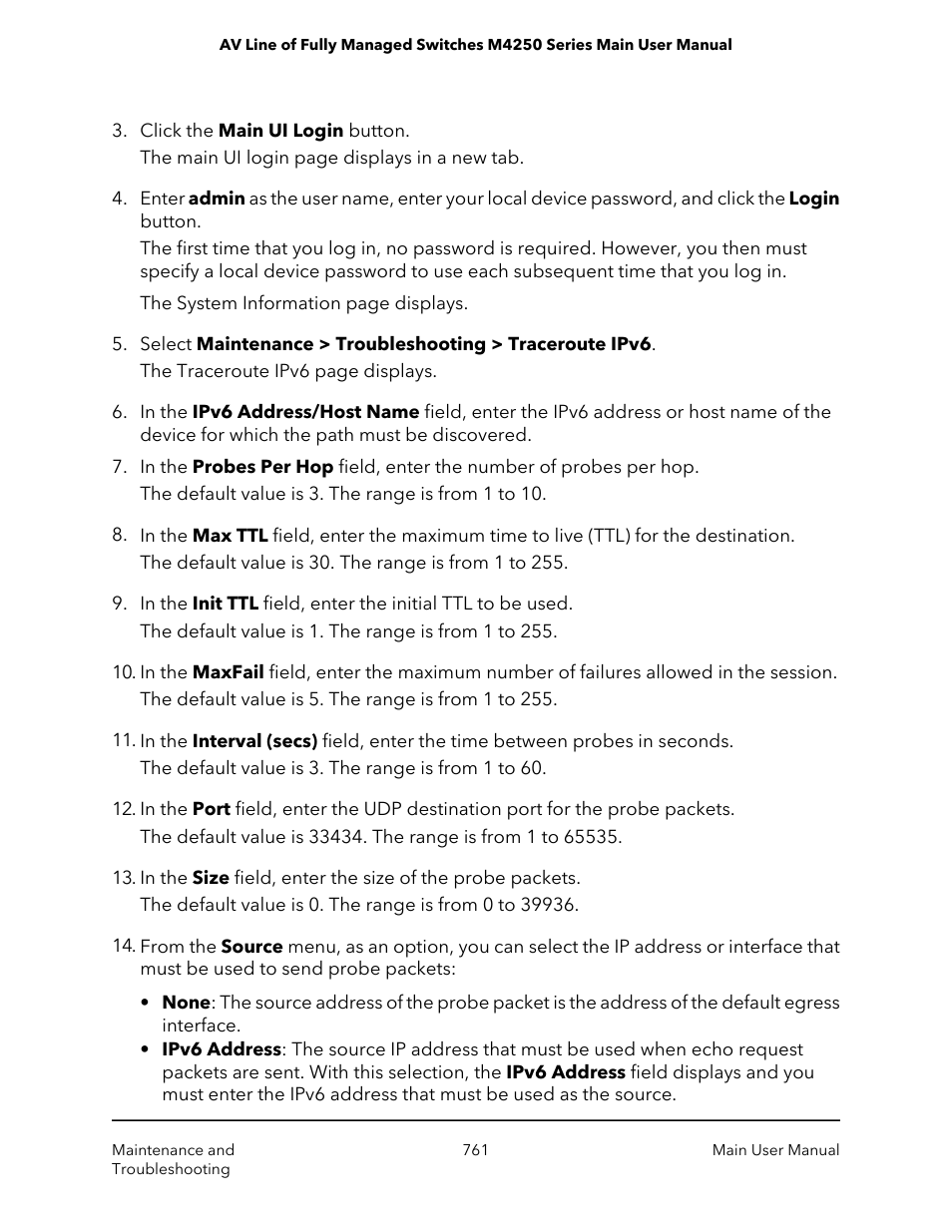 NETGEAR AV Line M4250 GSM4210PX 8-Port Gigabit PoE+ Compliant Managed AV Switch with SFP (220W) User Manual | Page 761 / 826