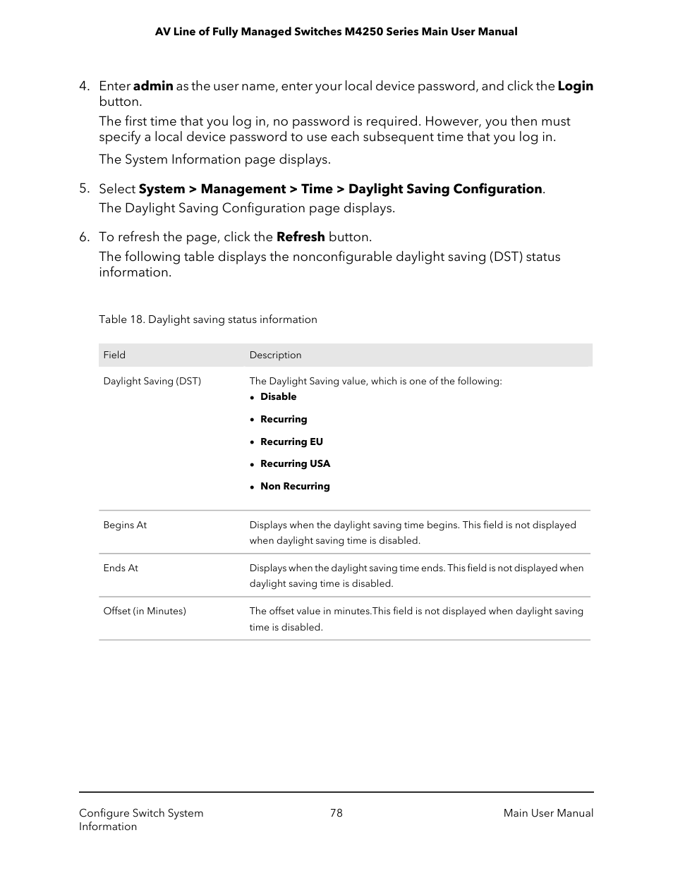 NETGEAR AV Line M4250 GSM4210PX 8-Port Gigabit PoE+ Compliant Managed AV Switch with SFP (220W) User Manual | Page 78 / 826