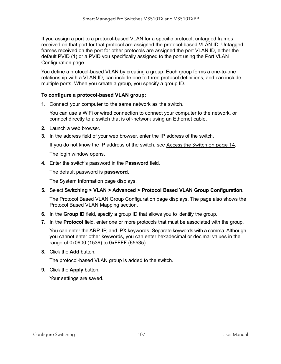 NETGEAR MS510TXPP 8 Port Gigabit PoE Managed Switch User Manual | Page 107 / 355