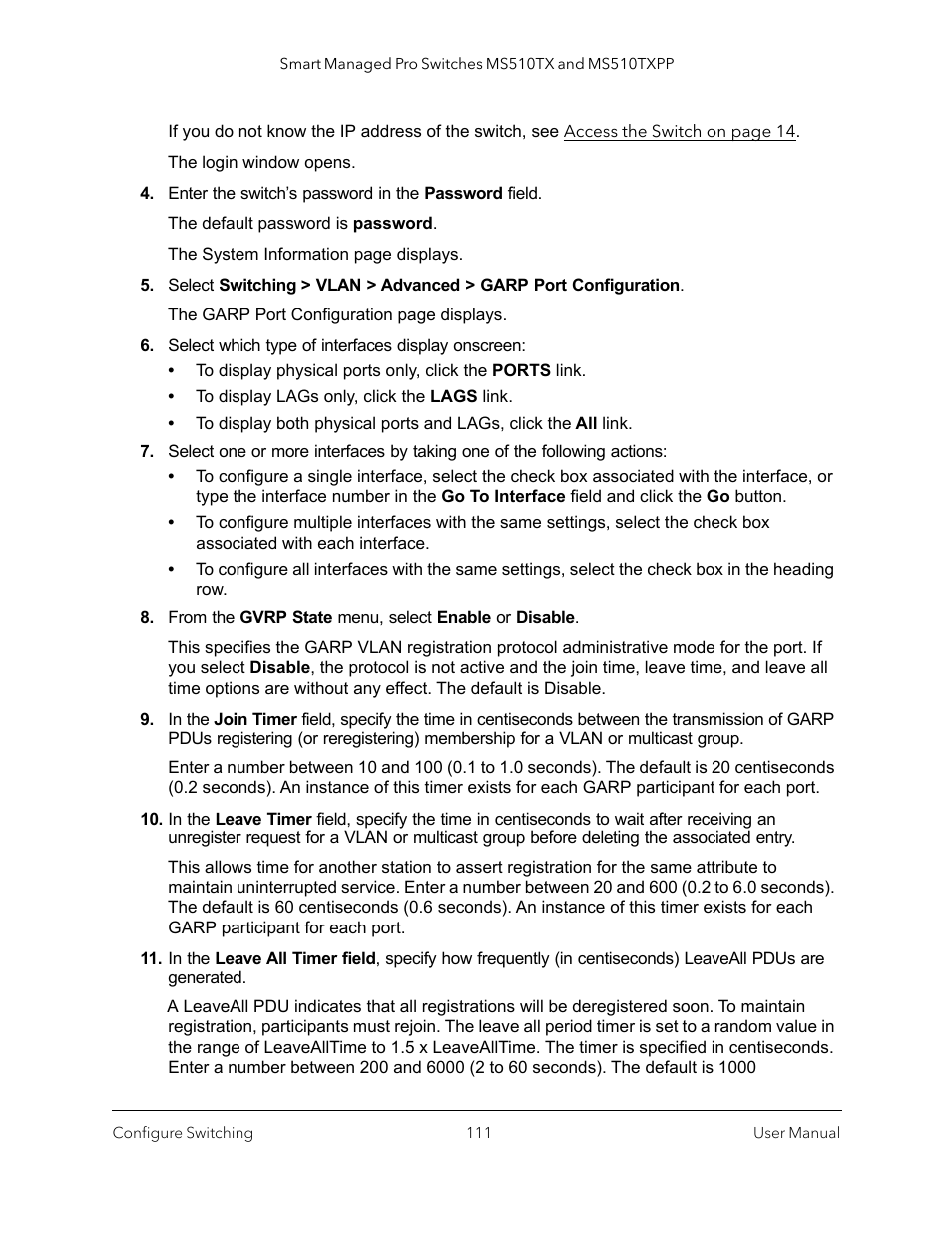 NETGEAR MS510TXPP 8 Port Gigabit PoE Managed Switch User Manual | Page 111 / 355