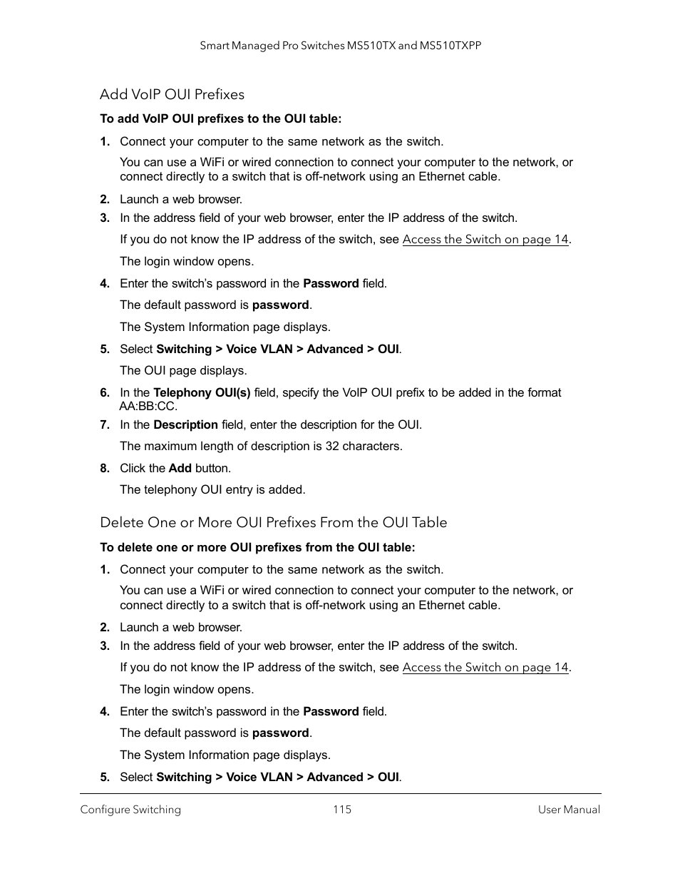 NETGEAR MS510TXPP 8 Port Gigabit PoE Managed Switch User Manual | Page 115 / 355