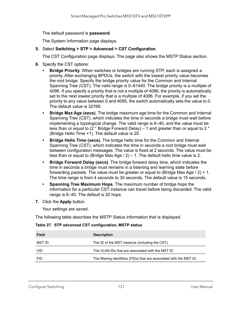 NETGEAR MS510TXPP 8 Port Gigabit PoE Managed Switch User Manual | Page 121 / 355