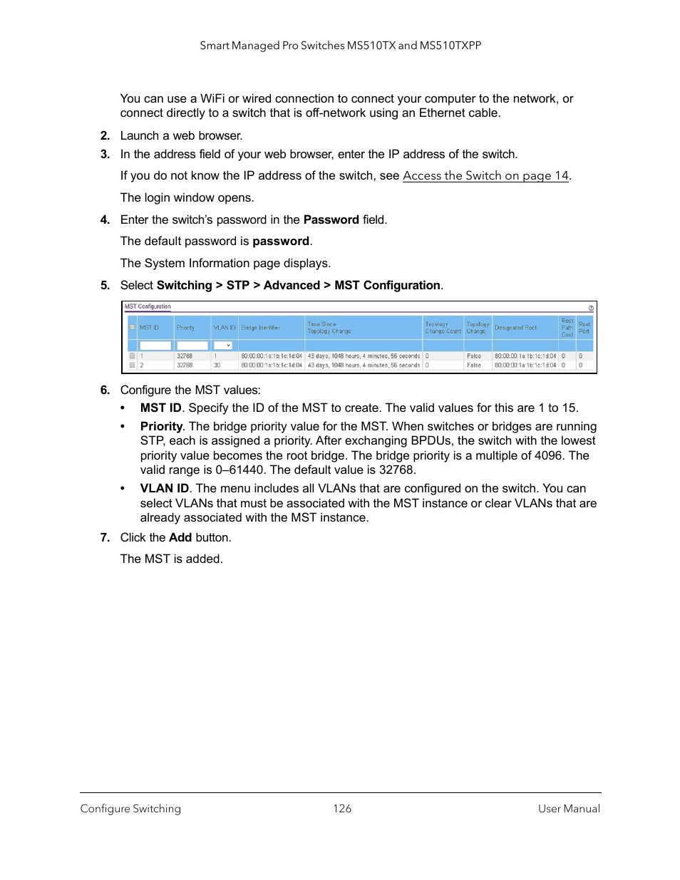 NETGEAR MS510TXPP 8 Port Gigabit PoE Managed Switch User Manual | Page 126 / 355