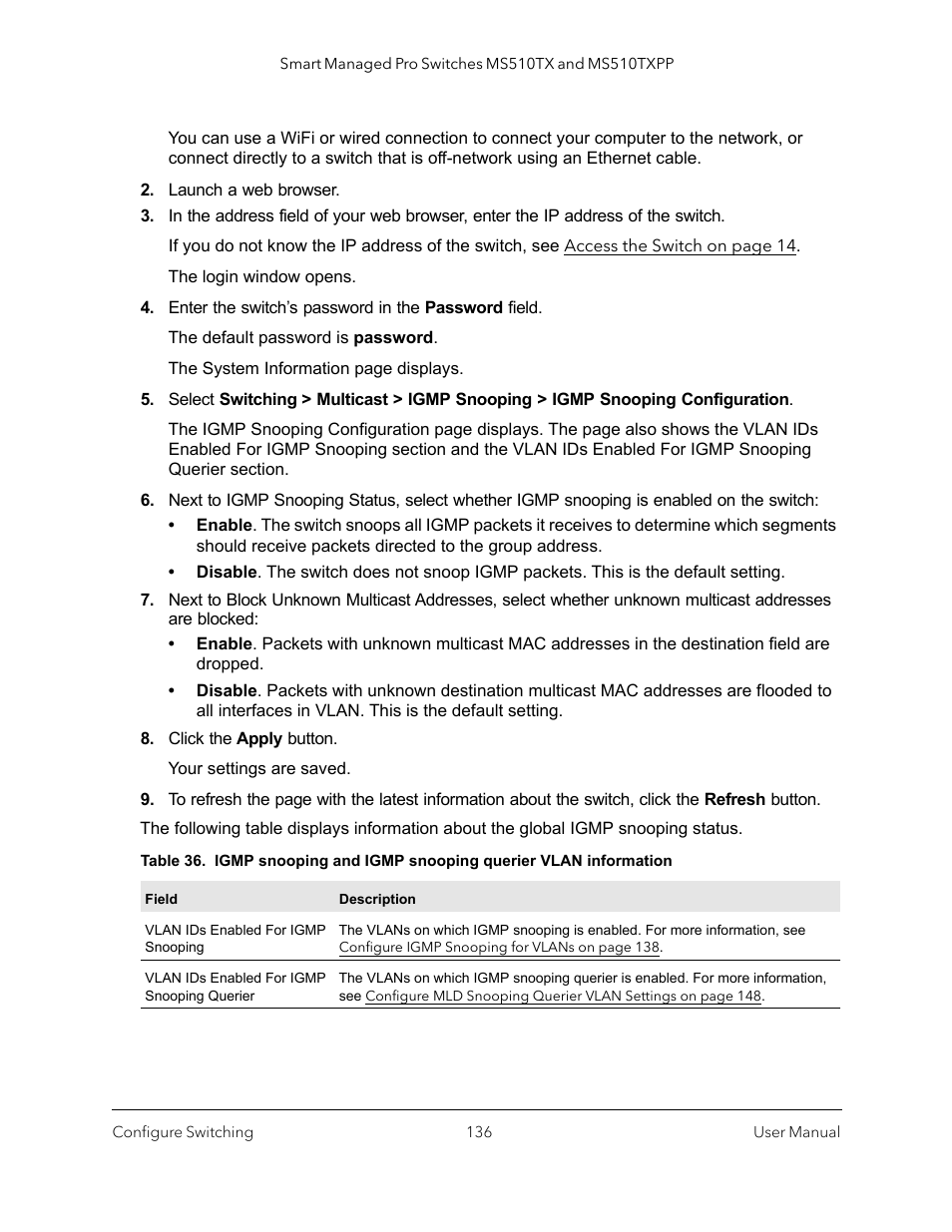 NETGEAR MS510TXPP 8 Port Gigabit PoE Managed Switch User Manual | Page 136 / 355