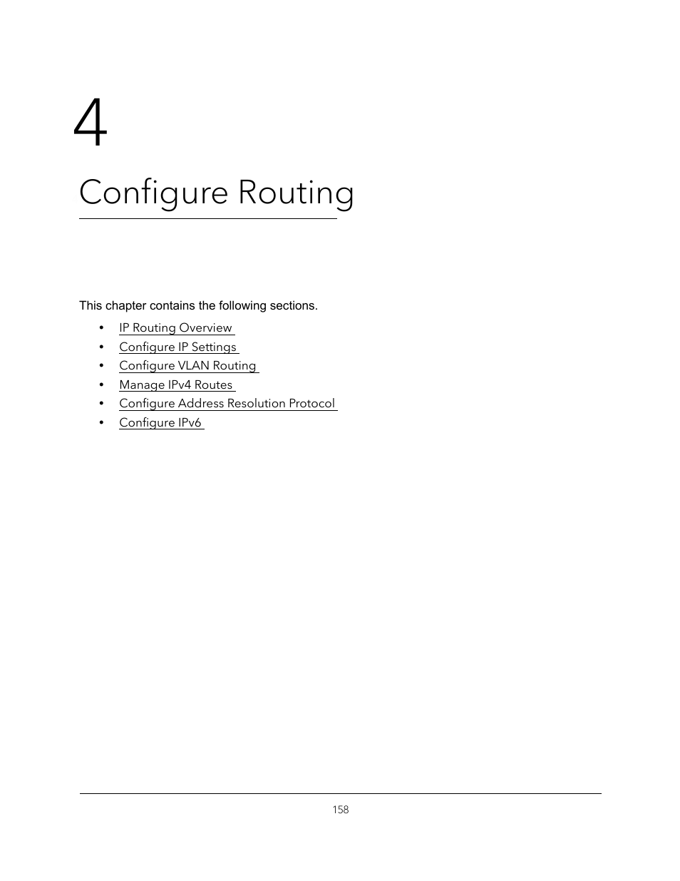 4 configure routing, Chapter 4, Configure routing | NETGEAR MS510TXPP 8 Port Gigabit PoE Managed Switch User Manual | Page 158 / 355