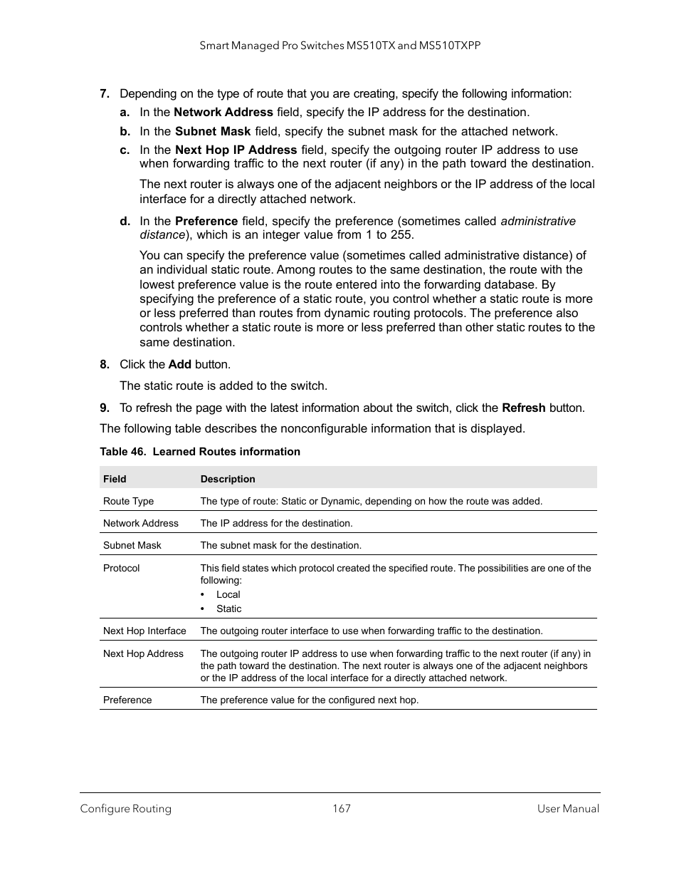 NETGEAR MS510TXPP 8 Port Gigabit PoE Managed Switch User Manual | Page 167 / 355