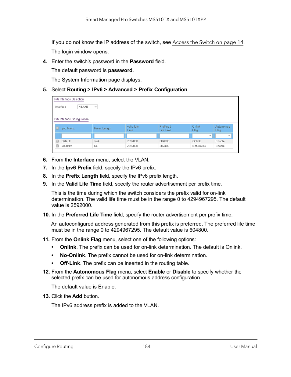 NETGEAR MS510TXPP 8 Port Gigabit PoE Managed Switch User Manual | Page 184 / 355