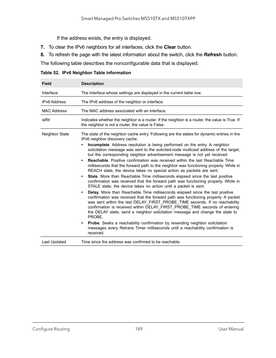 NETGEAR MS510TXPP 8 Port Gigabit PoE Managed Switch User Manual | Page 189 / 355