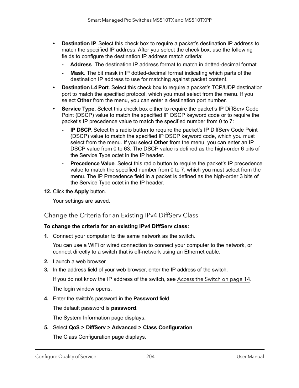 NETGEAR MS510TXPP 8 Port Gigabit PoE Managed Switch User Manual | Page 204 / 355