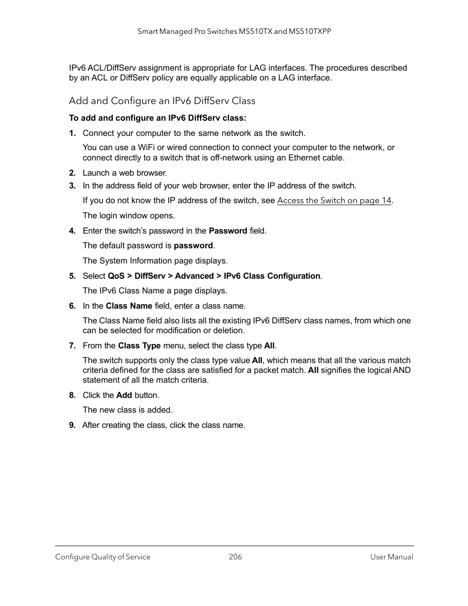 NETGEAR MS510TXPP 8 Port Gigabit PoE Managed Switch User Manual | Page 206 / 355