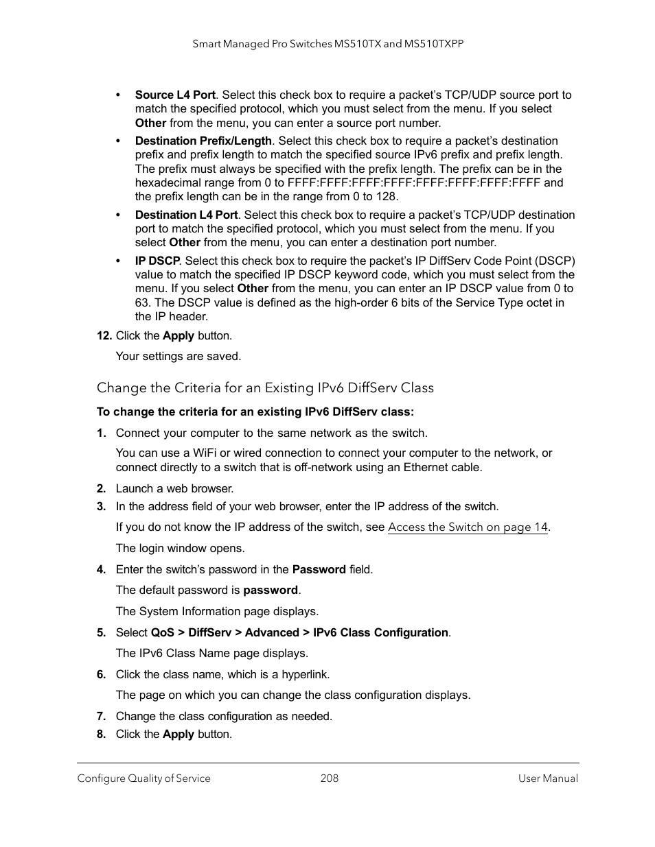 NETGEAR MS510TXPP 8 Port Gigabit PoE Managed Switch User Manual | Page 208 / 355