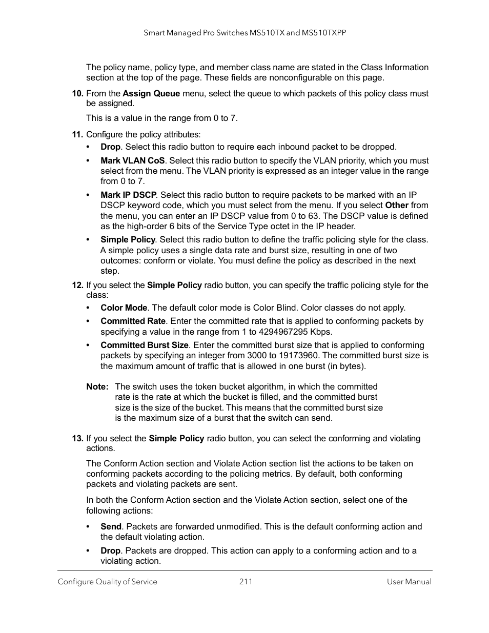 NETGEAR MS510TXPP 8 Port Gigabit PoE Managed Switch User Manual | Page 211 / 355