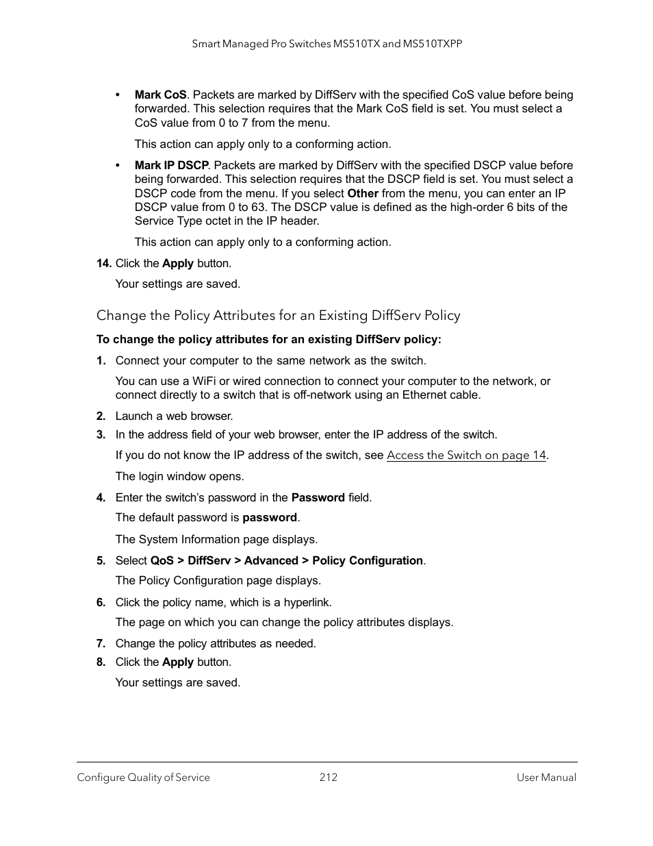 NETGEAR MS510TXPP 8 Port Gigabit PoE Managed Switch User Manual | Page 212 / 355