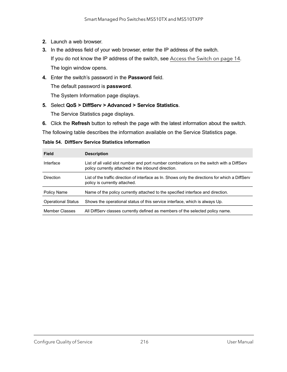 NETGEAR MS510TXPP 8 Port Gigabit PoE Managed Switch User Manual | Page 216 / 355