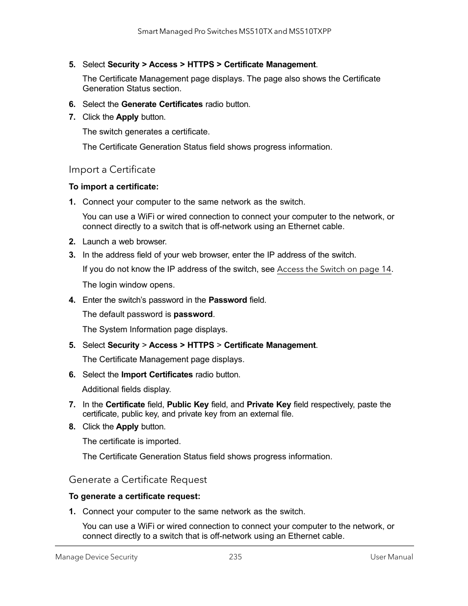 NETGEAR MS510TXPP 8 Port Gigabit PoE Managed Switch User Manual | Page 235 / 355