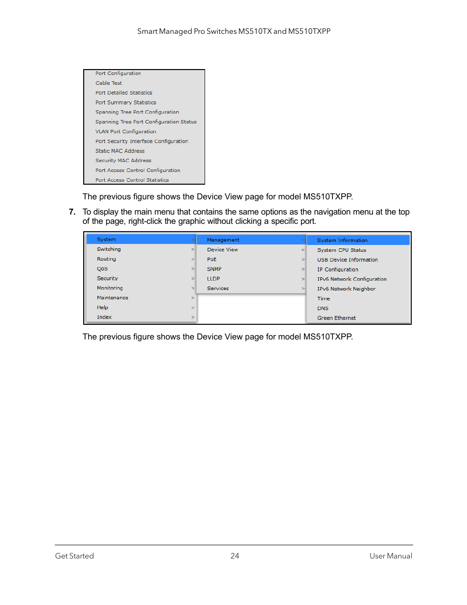 NETGEAR MS510TXPP 8 Port Gigabit PoE Managed Switch User Manual | Page 24 / 355