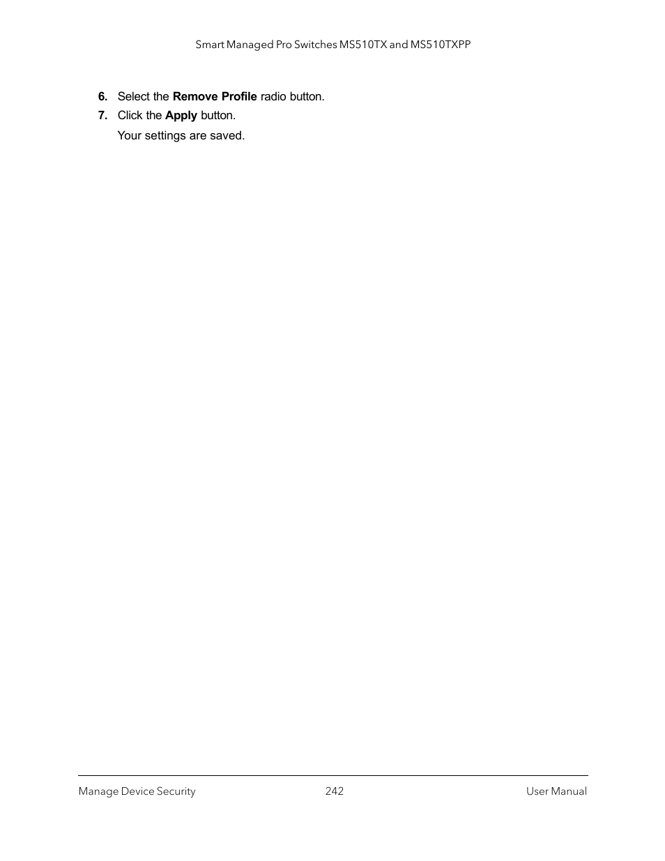 NETGEAR MS510TXPP 8 Port Gigabit PoE Managed Switch User Manual | Page 242 / 355